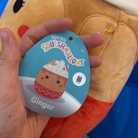 Original Squishmallows Named Ginger Size 11 “ Inch Gingerbread Latte NWTS - Picture 6 of 11